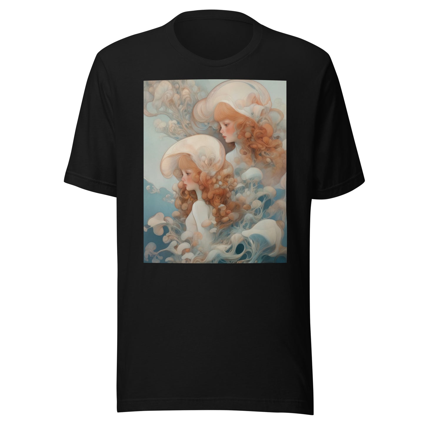 Jelly fish Cloud Doll Anime Avant lady Goddess Water Unisex Tee