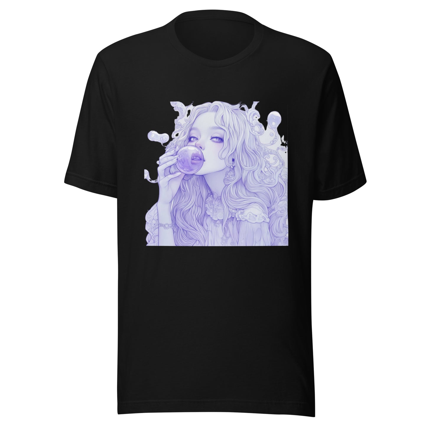 White Bubble Snow Goddess Sipping Pastel Unisex Tee