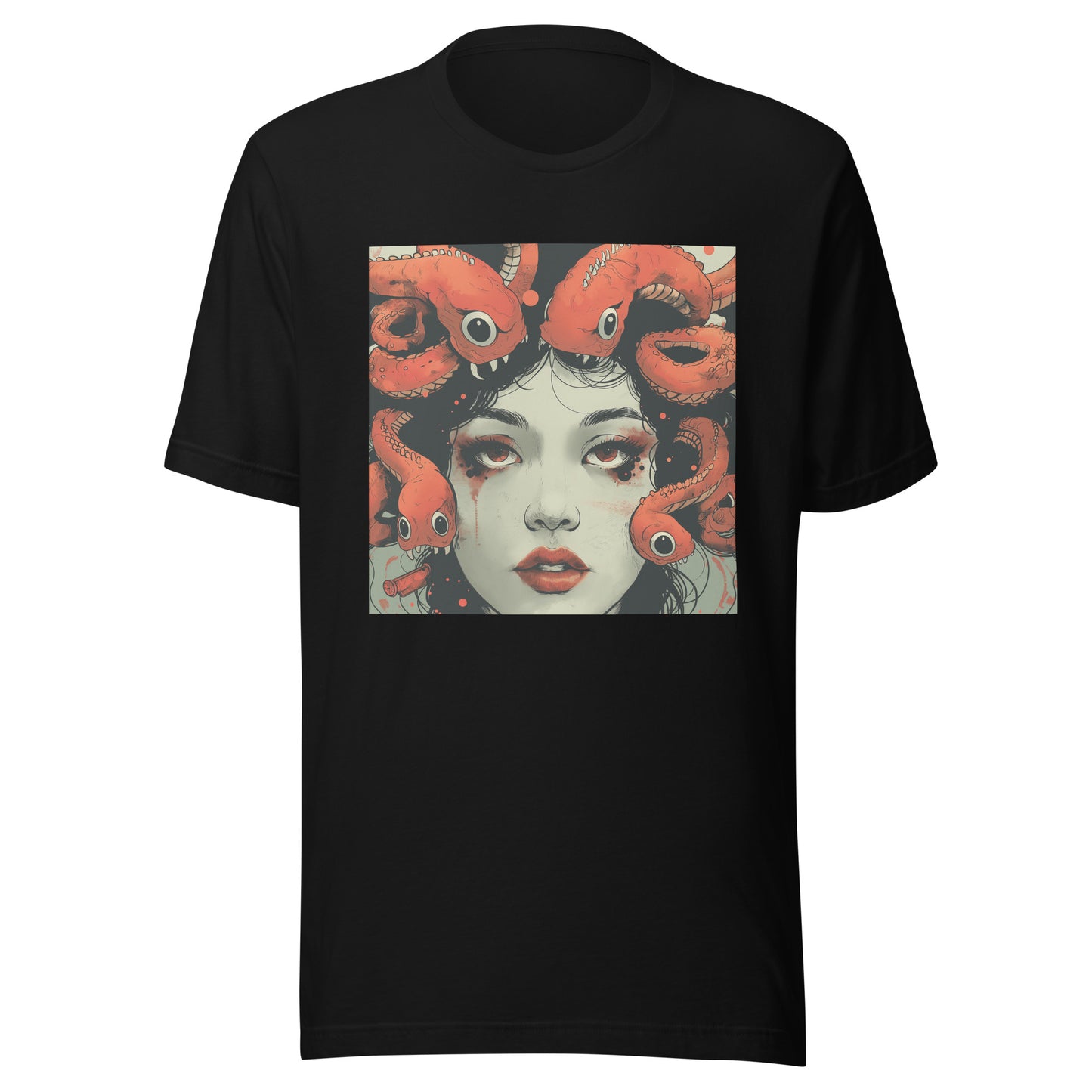 Fish Woman Ink Anime Face Unisex Tee