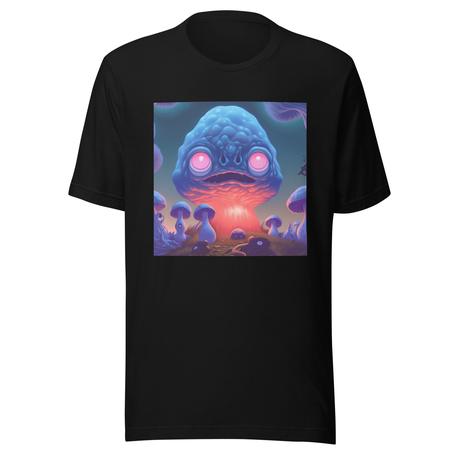Shroom UV Yokai Trippy Psyche Alien Unisex Tee
