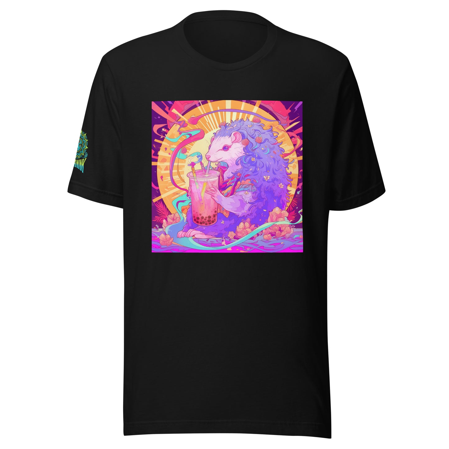 Avant Opossum Boba Tea Psyche Sun Orange Pink Pastel Unisex t-shirt