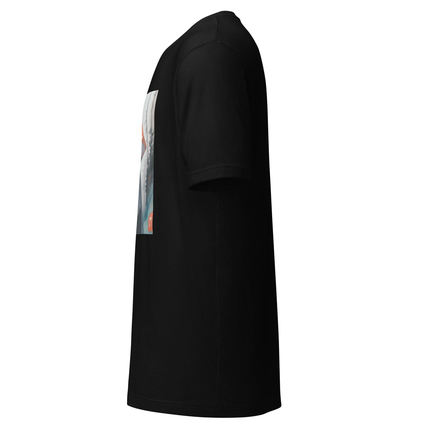 Shroom Misty Sky Trenchcoat Hat Lady Unisex Tee