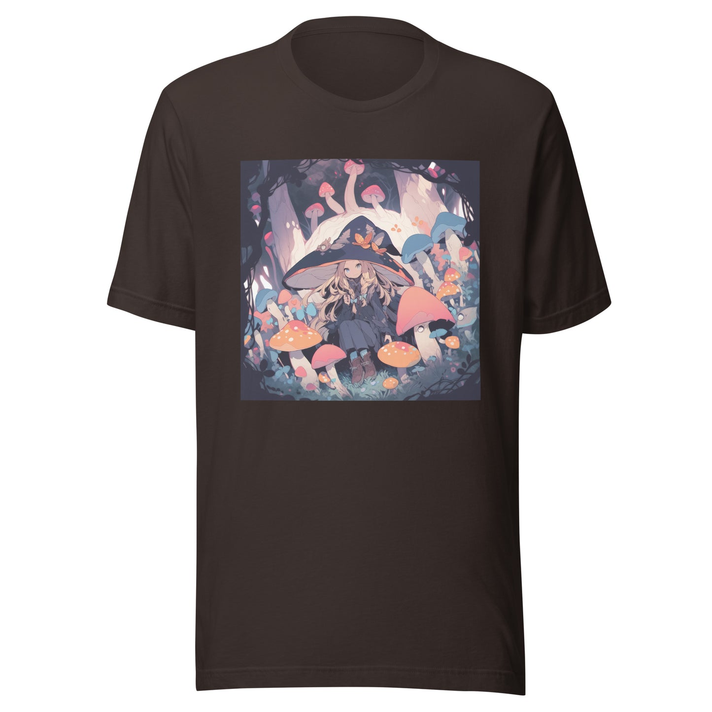 Oversized hat anime Shroom Forest Woodland Unisex Tee