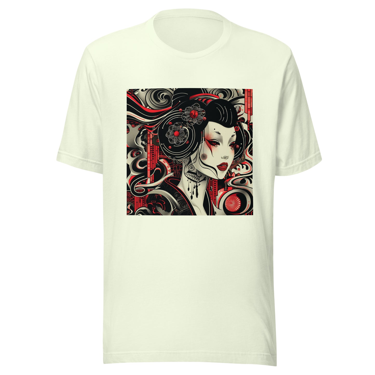 Robotic Swirl Kimono Japan anime art Tattoo Ink Unisex Tee