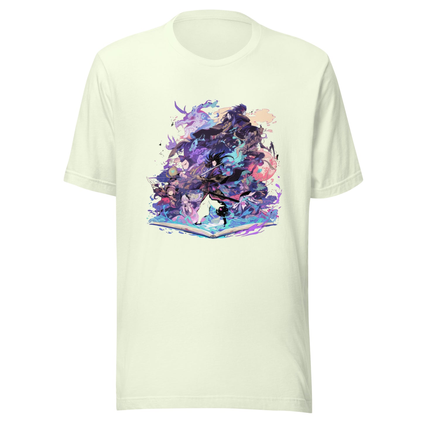 Yokai Scroll Samurai Book Man Unisex Tee