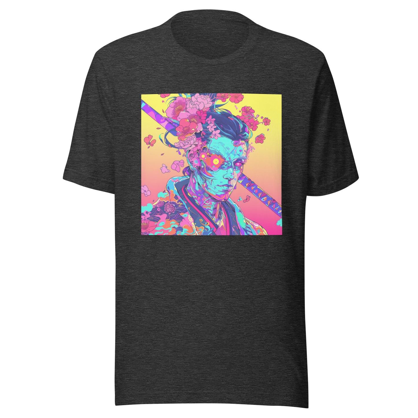 Avant Ombre Floral Samurai Cherry Blossoms Unisex Tee