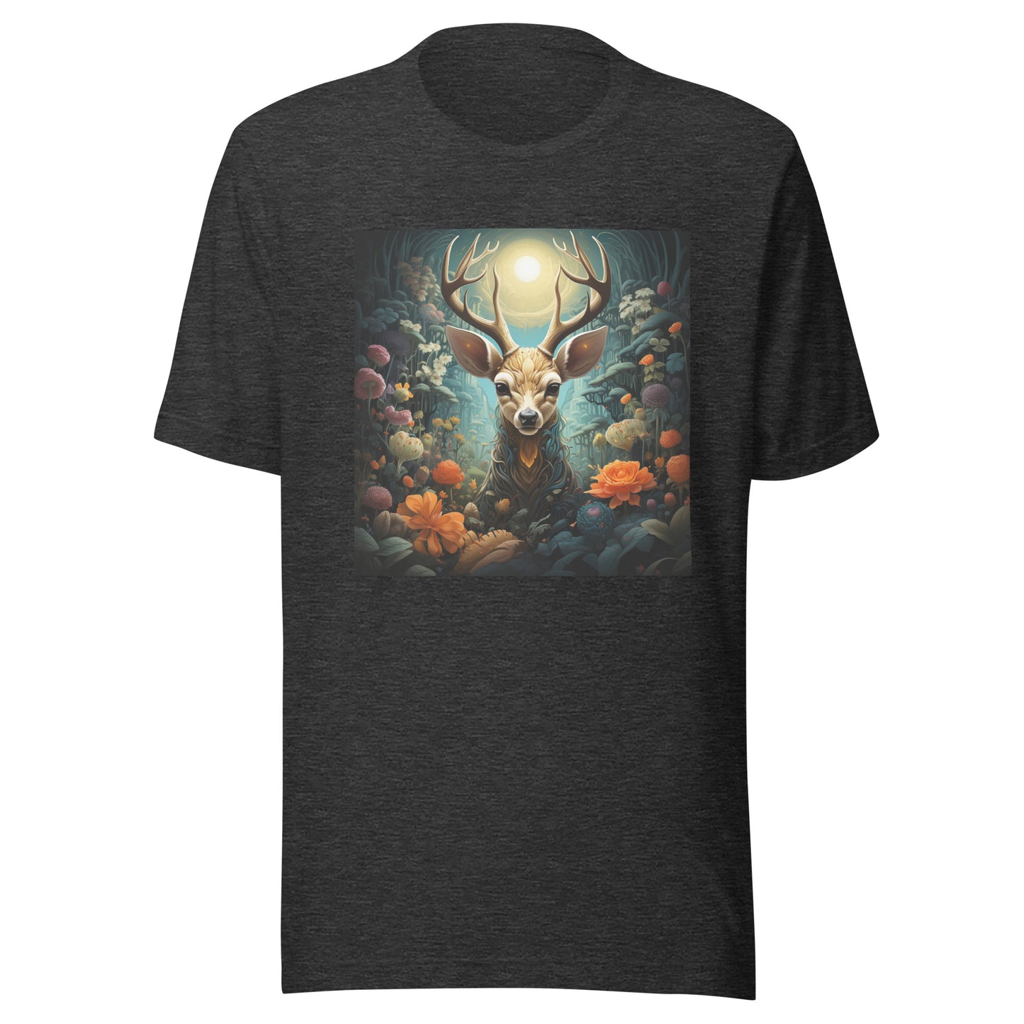 Forest Night Deer Moon Unisex Tee