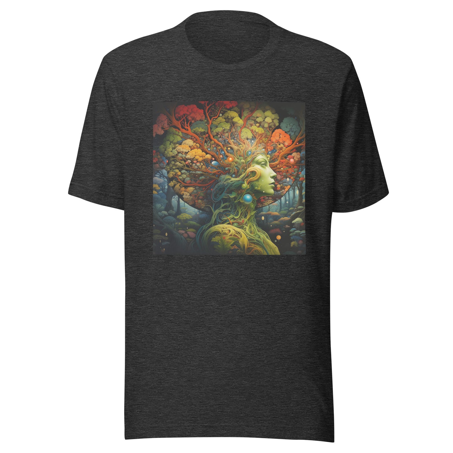 Forest Woodland Fractal Goddess Unisex Tee