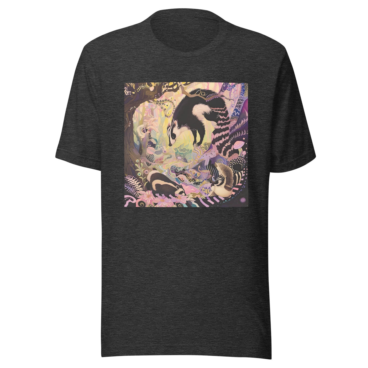 Colorful Moon Racoon Lake Anime Unisex Tee