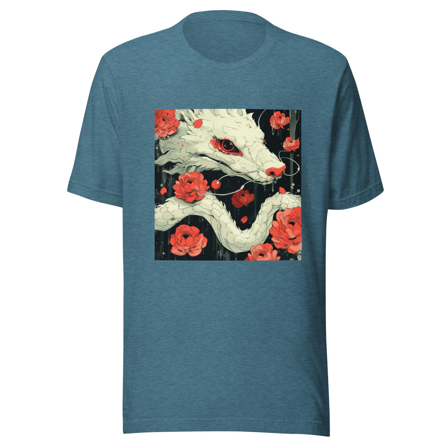 Floral Wolf Japan Unisex Tee