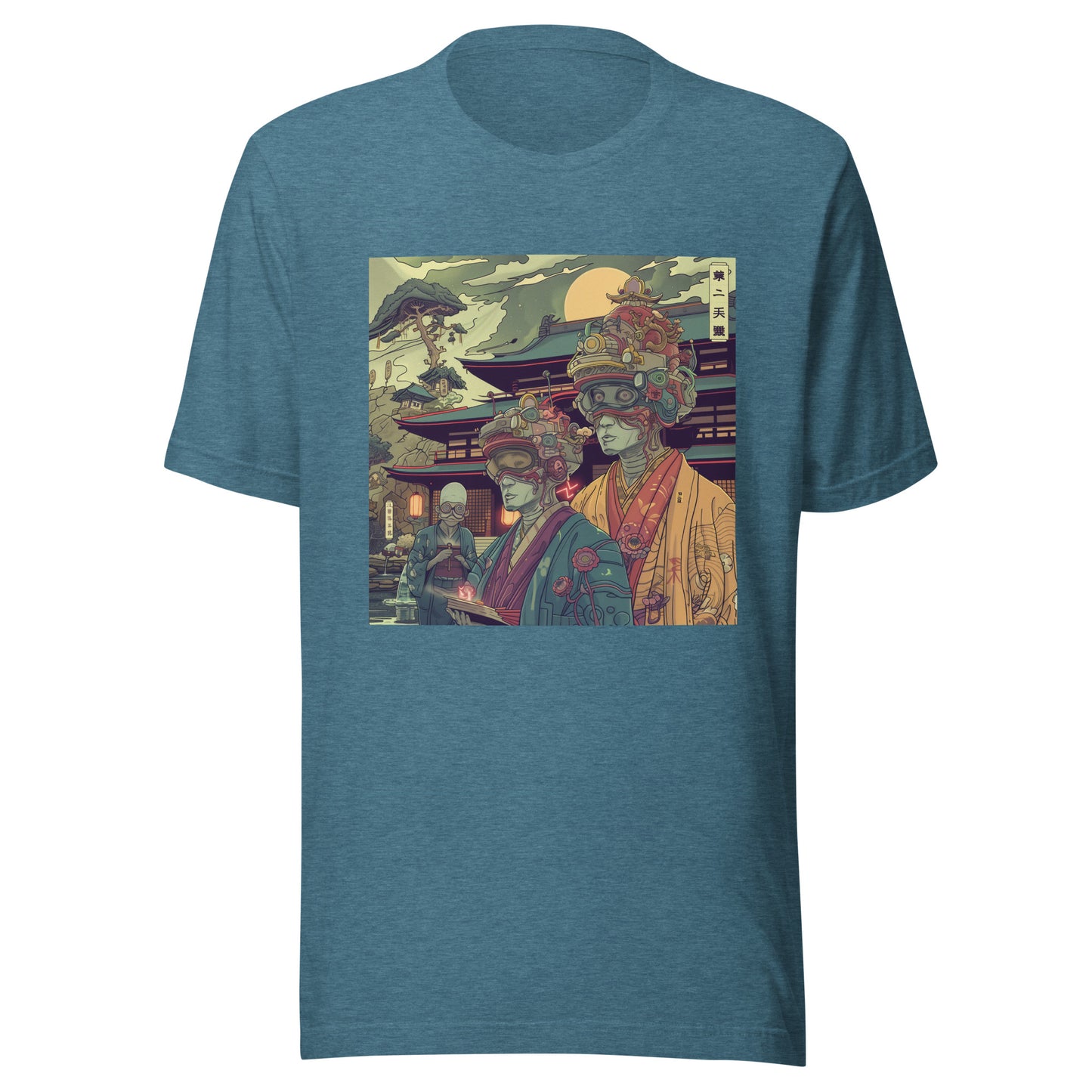 Grey Robot Kimono Shrine Unisex Tee