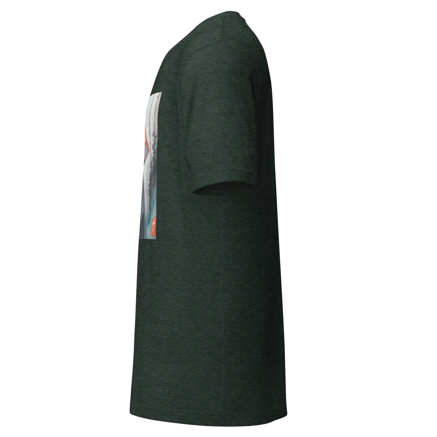 Shroom Misty Sky Trenchcoat Hat Lady Unisex Tee