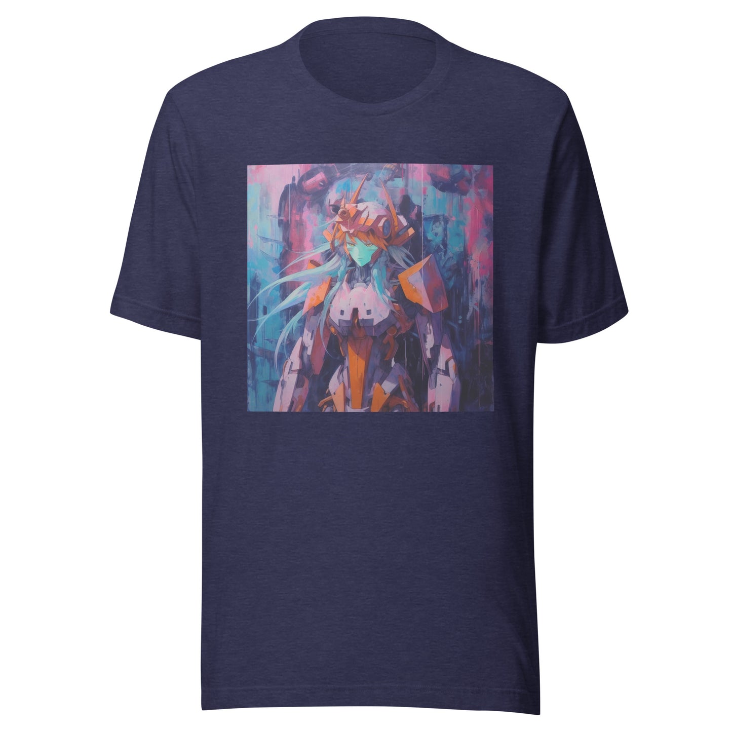 Watercolor Gundam Mecca Anime Color Drip Girl Neon UV Unisex Tee