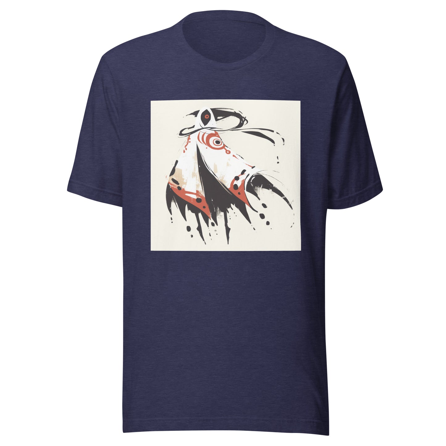 Cloaked Figure Smoke Yokai Ink Circle White Unisex Tee