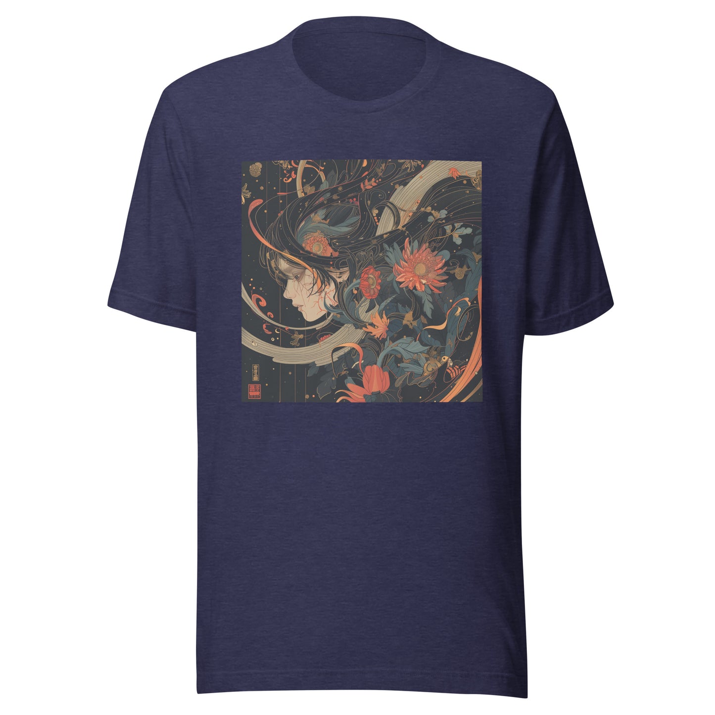 Avant Floral Motion Girl left Profile Unisex Tee