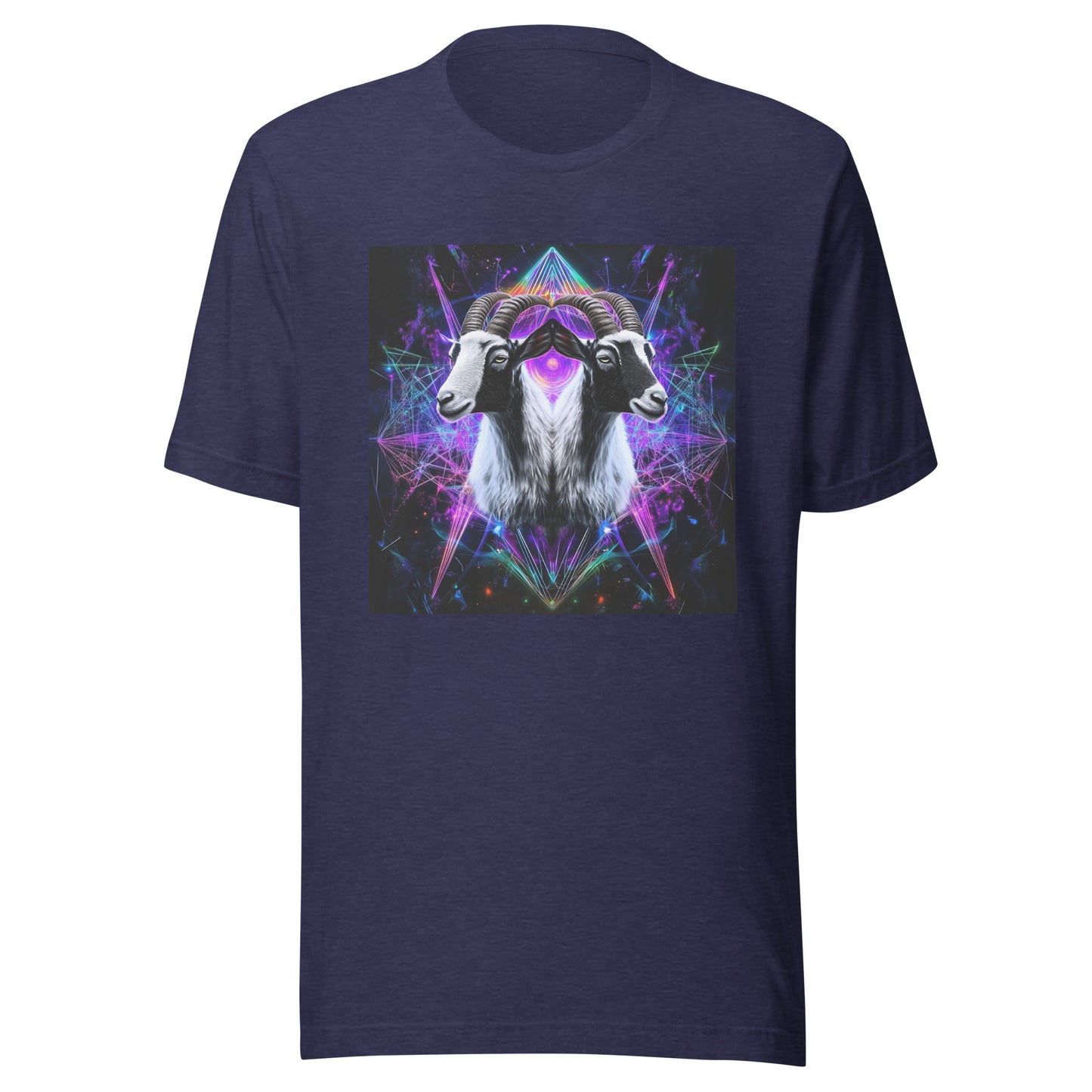 Goat Sacred Geometry Fractal Unisex Tee