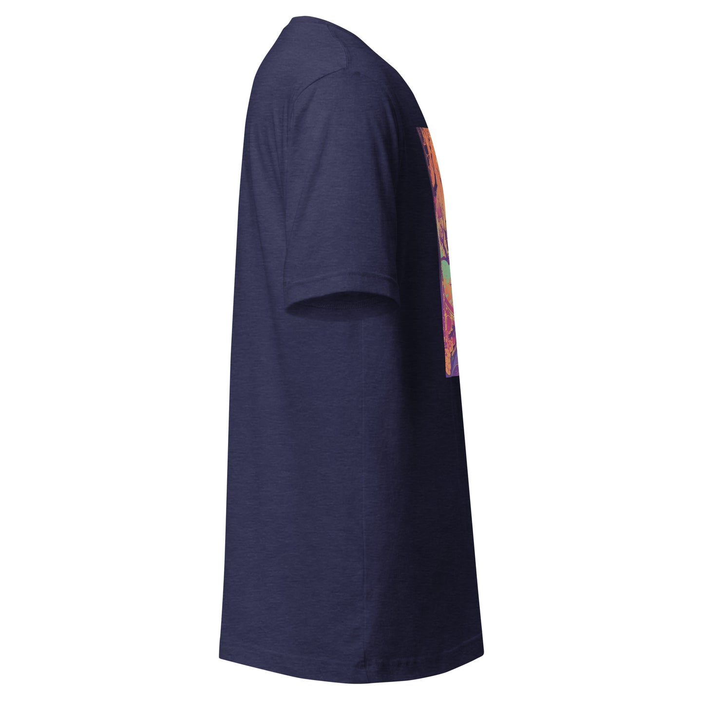 Orange Avant Garde Skull Anime Witch Unisex Tee