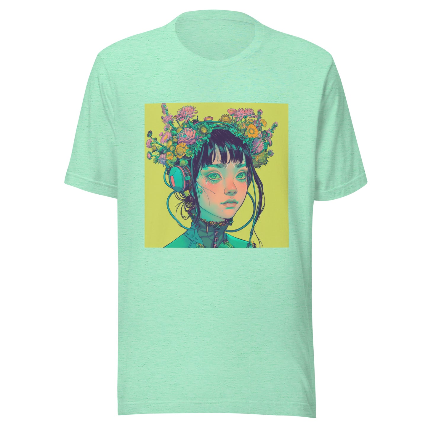 Lime Avant Headphones Girl Unisex Tee Unisex Tee