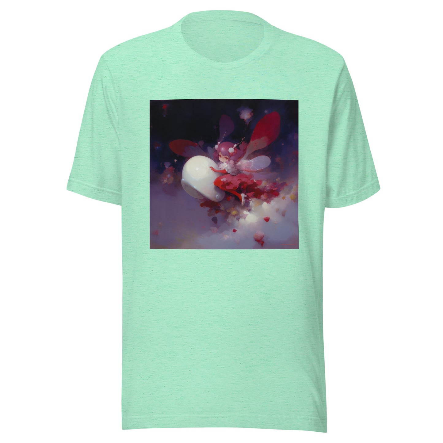 Dark Red Cloud Fairy Anime Unisex Tee