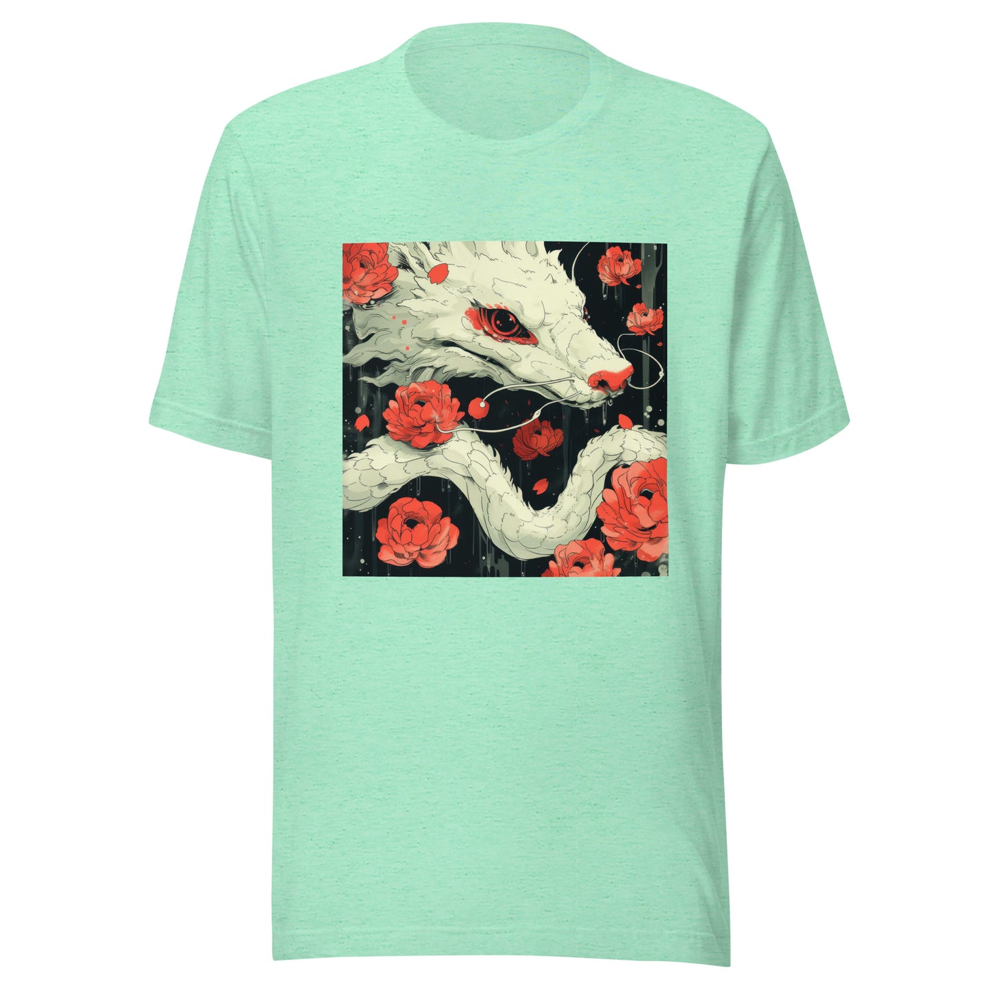 Floral Wolf Japan Unisex Tee