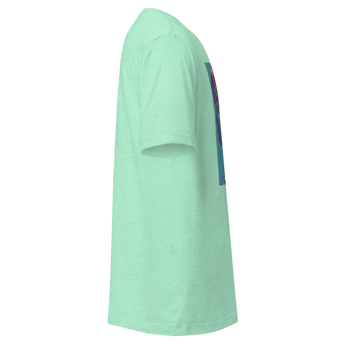 Teal Aquamarine Glasses Googles Avant Garde Lady Woman Unisex Tee