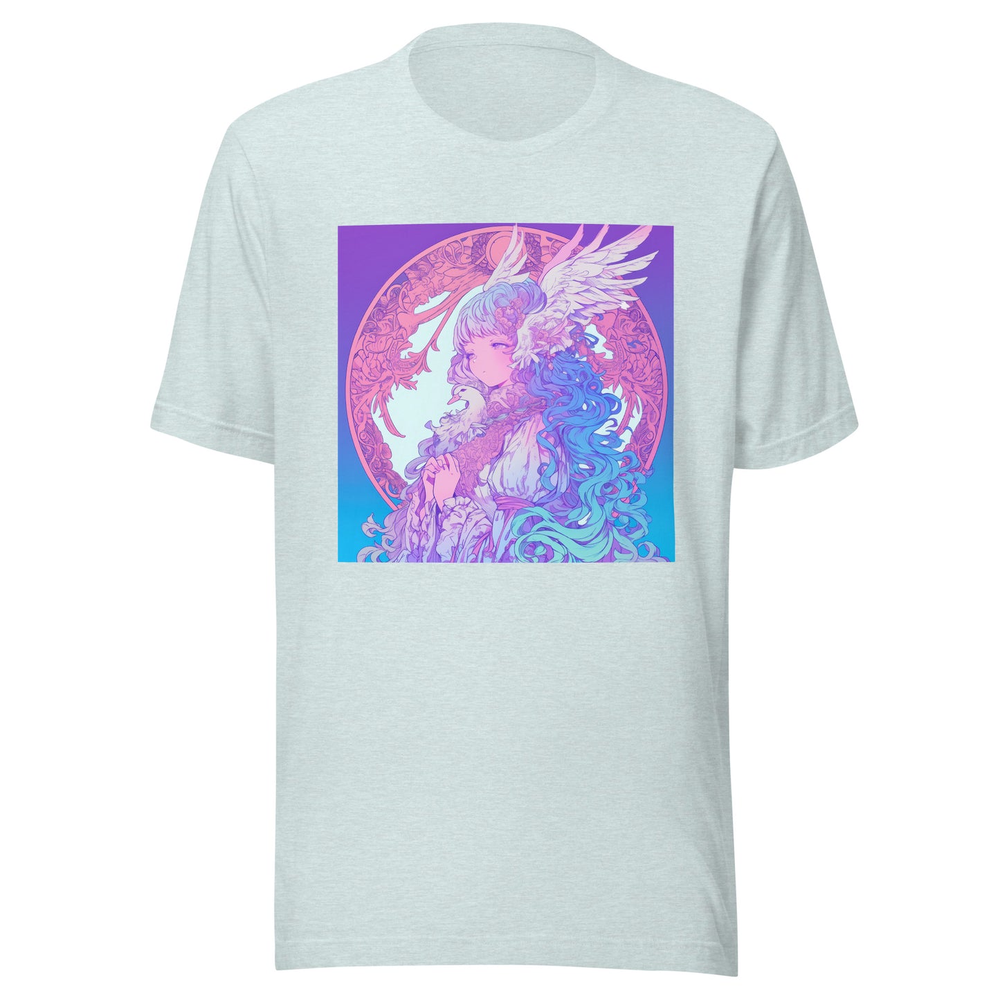 Avant Pastel Pink Blue Goose Goddess anime Unisex Tee
