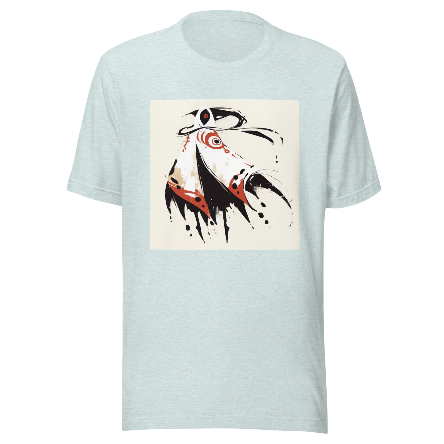 Cloaked Figure Smoke Yokai Ink Circle White Unisex Tee