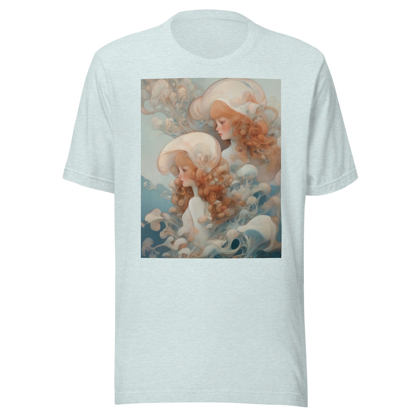 Jelly fish Cloud Doll Anime Avant lady Goddess Water Unisex Tee