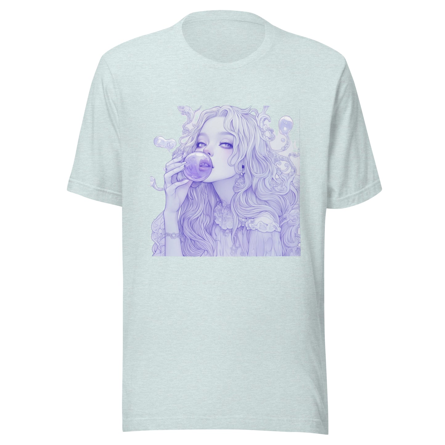 White Bubble Snow Goddess Sipping Pastel Unisex Tee