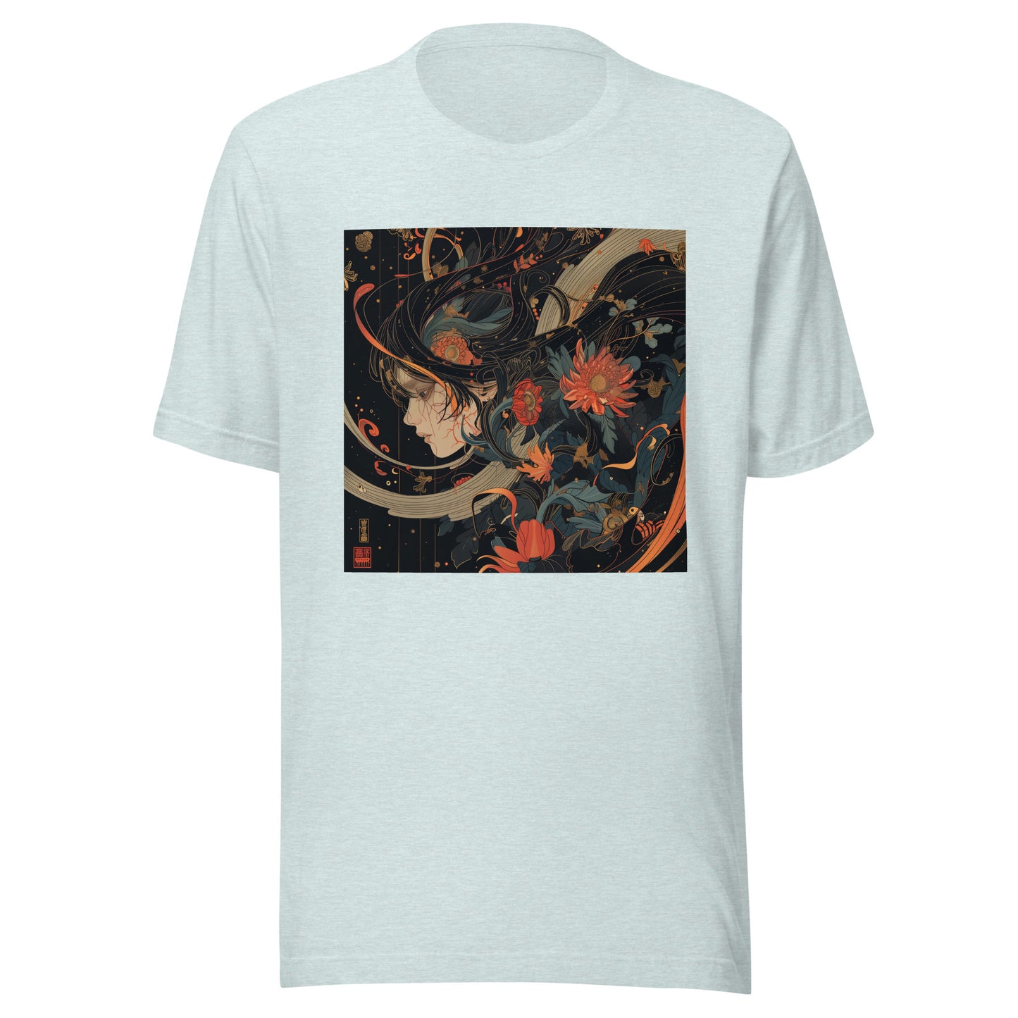 Avant Floral Motion Girl left Profile Unisex Tee