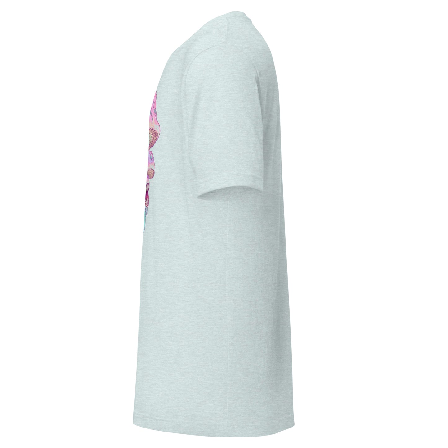 Pastel Mint Mushroom Fungi Grunge Cluster Unisex t-shirt