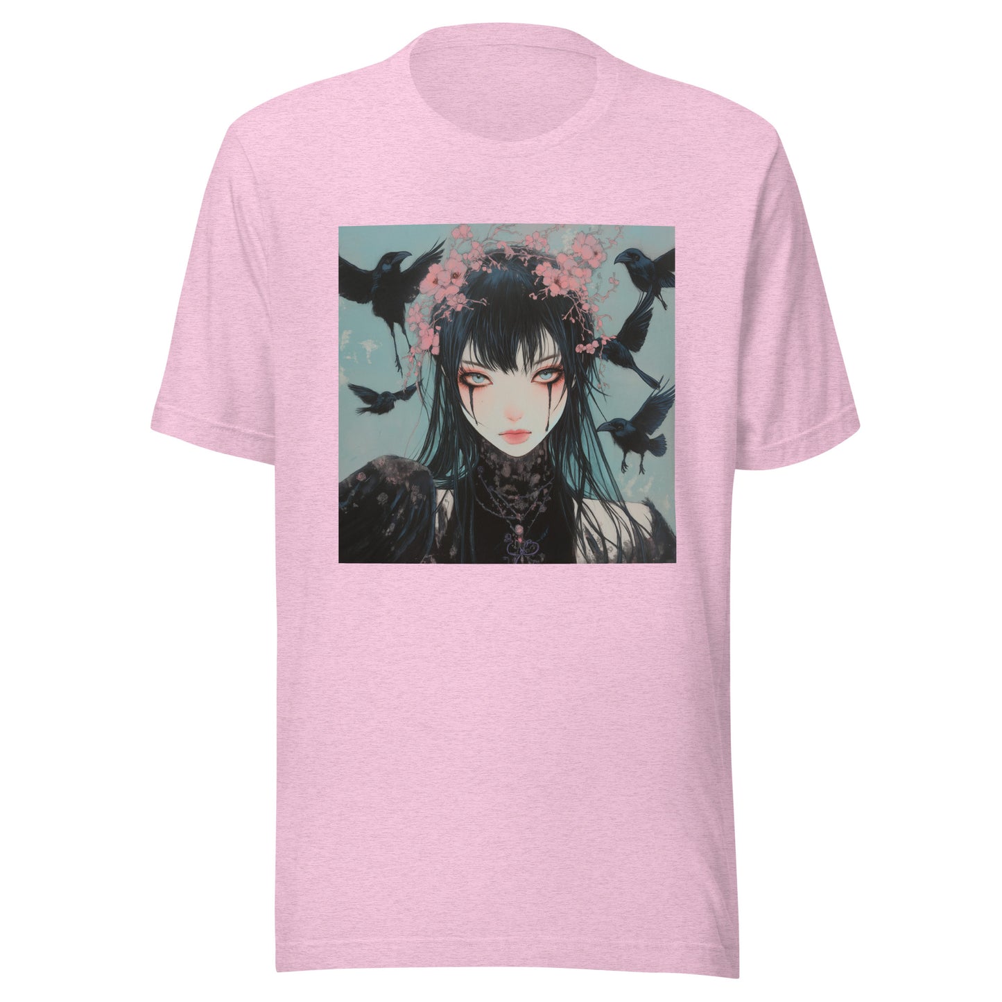 Crow Maiden Gothic Anime Unisex Tee