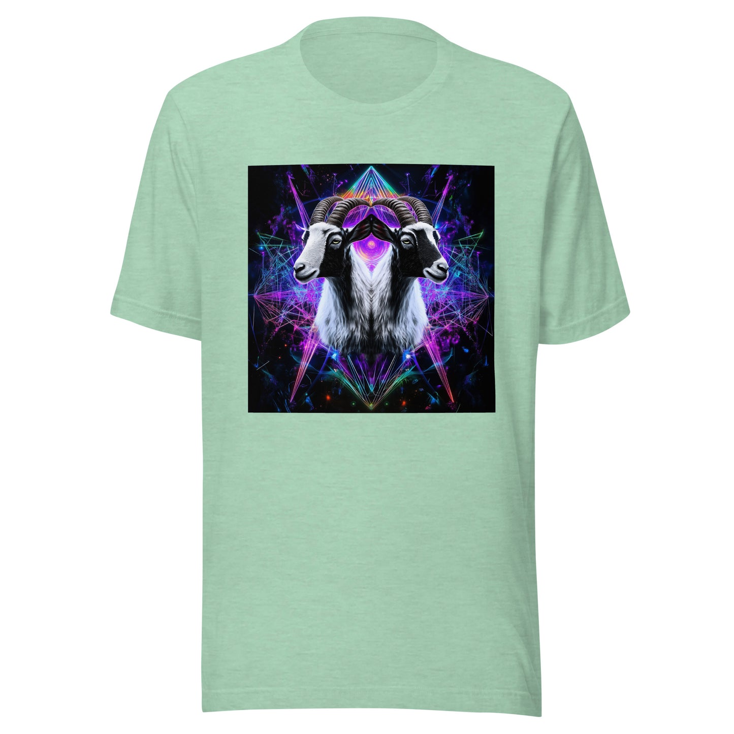 Goat Sacred Geometry Fractal Unisex Tee