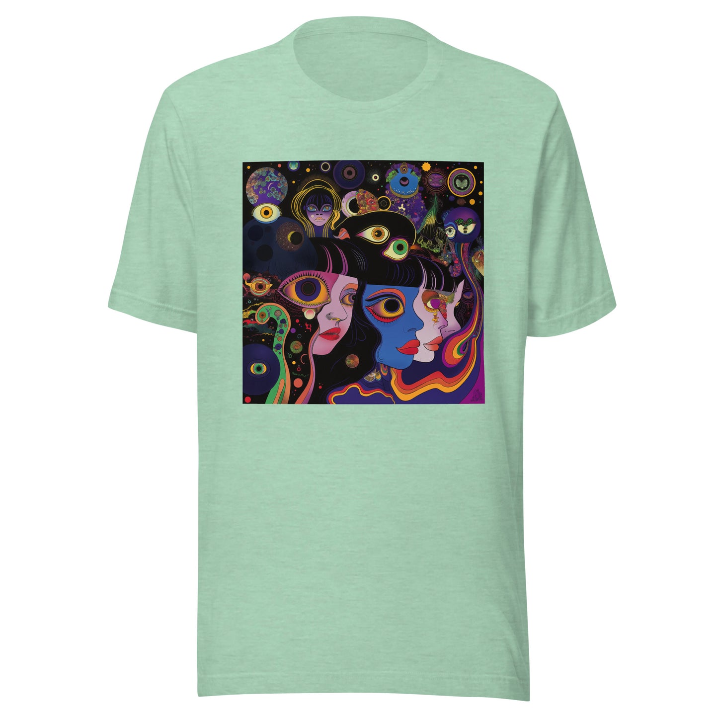 Galactic Psyche Avant art eye girl Unisex Tee