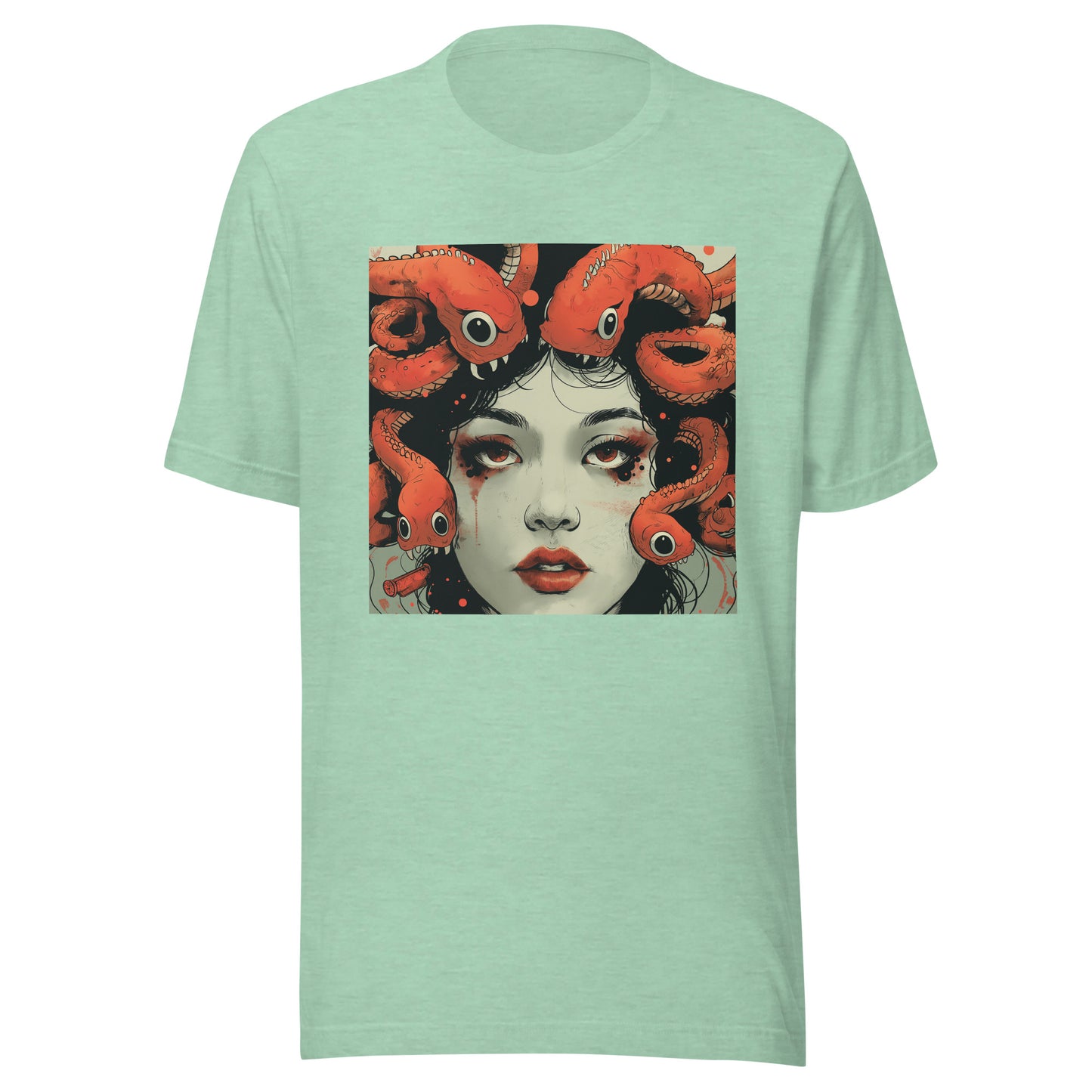 Fish Woman Ink Anime Face Unisex Tee