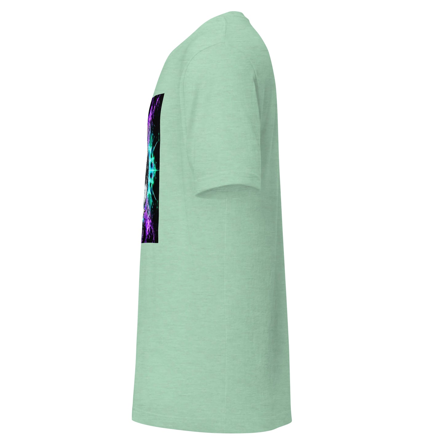 Purple Teal Opossum Fractal Reflection Festival Unisex Tee