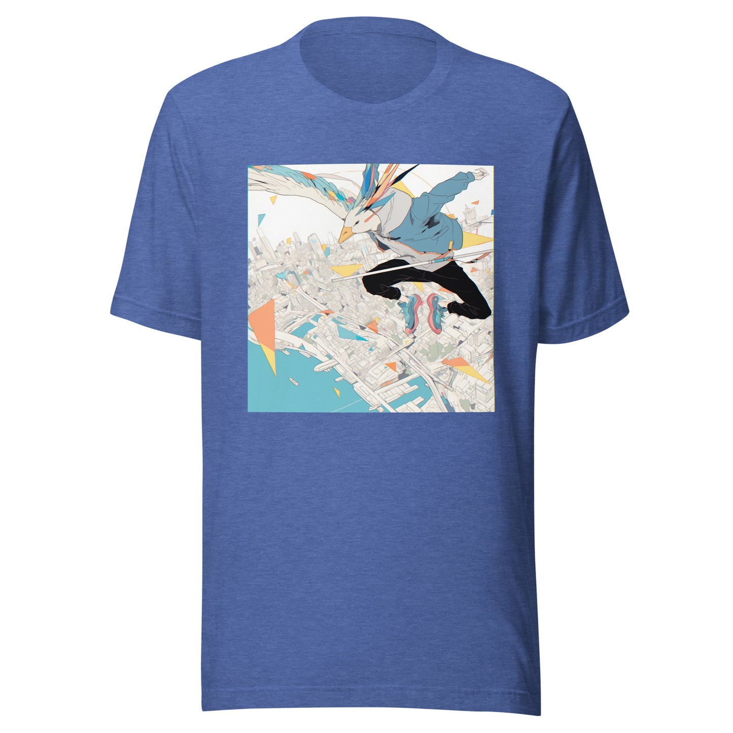 Goose Parkor Anime man Sneakers Pastel Fractals Unisex Tee