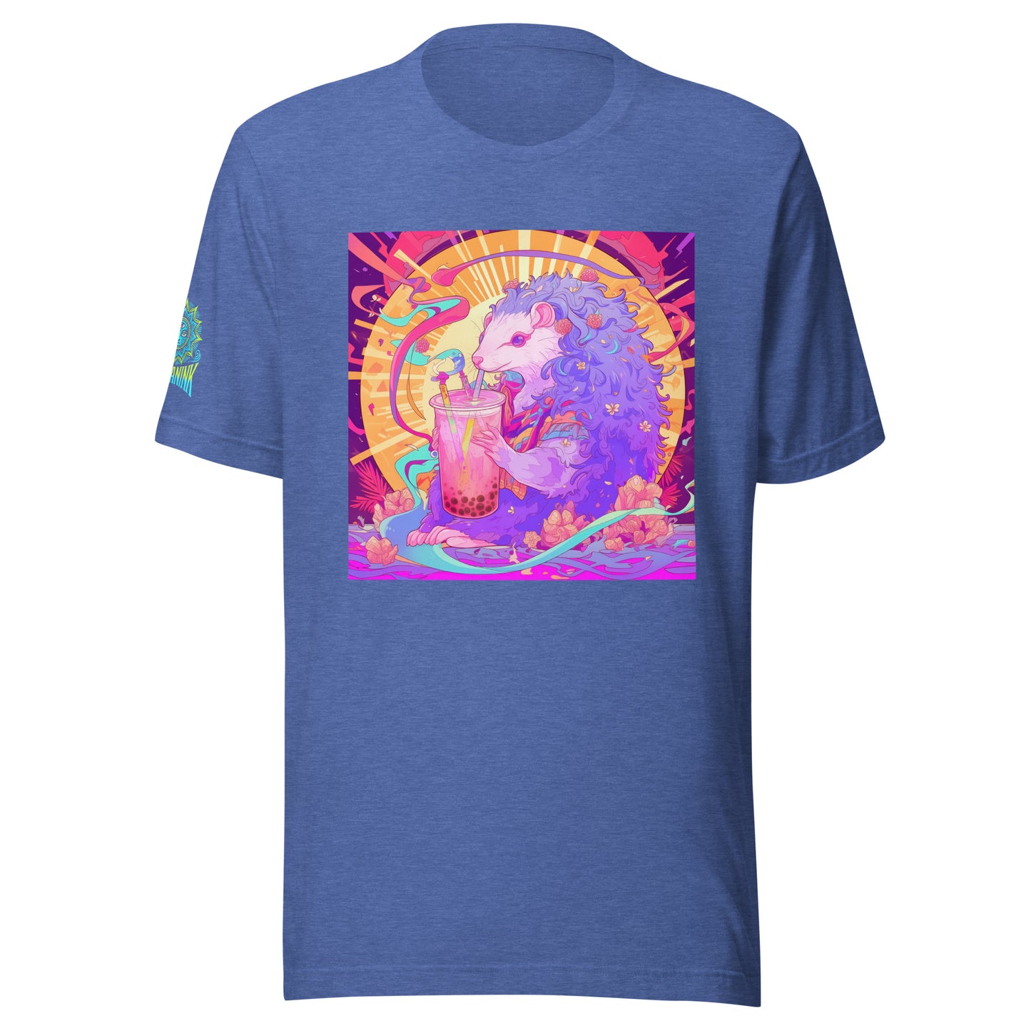 Avant Opossum Boba Tea Psyche Sun Orange Pink Pastel Unisex t-shirt