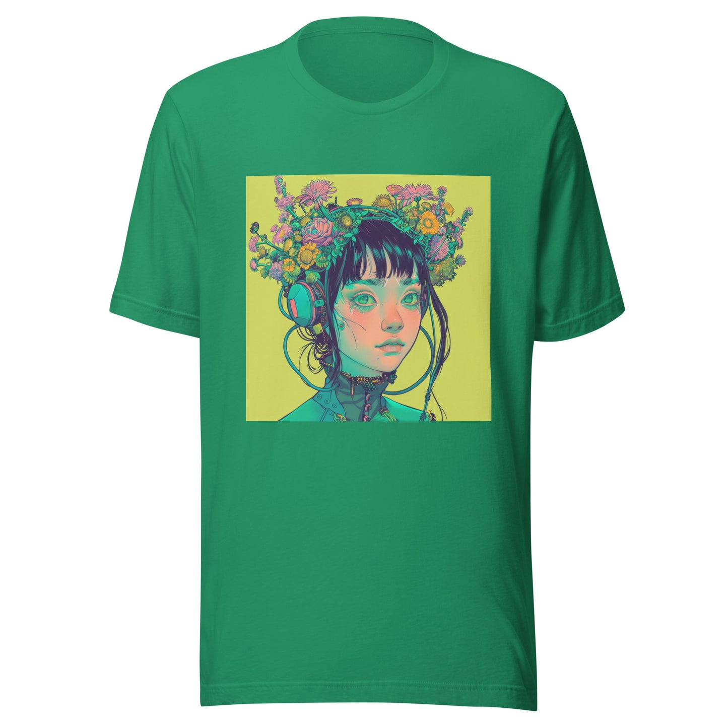 Lime Avant Headphones Girl Unisex Tee Unisex Tee