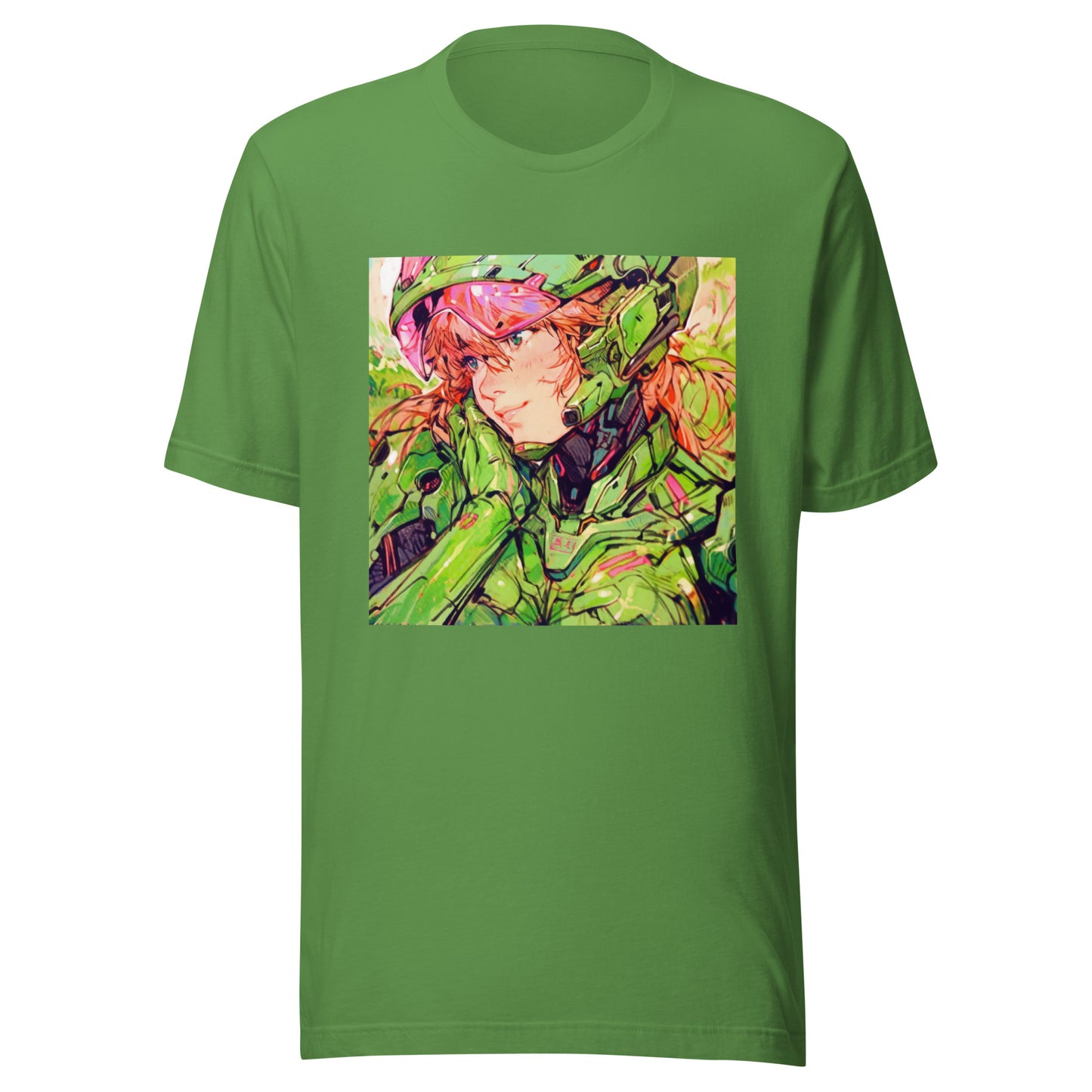 Lime Anime Pink Fractal Avant Girl Mecha Unisex Tee
