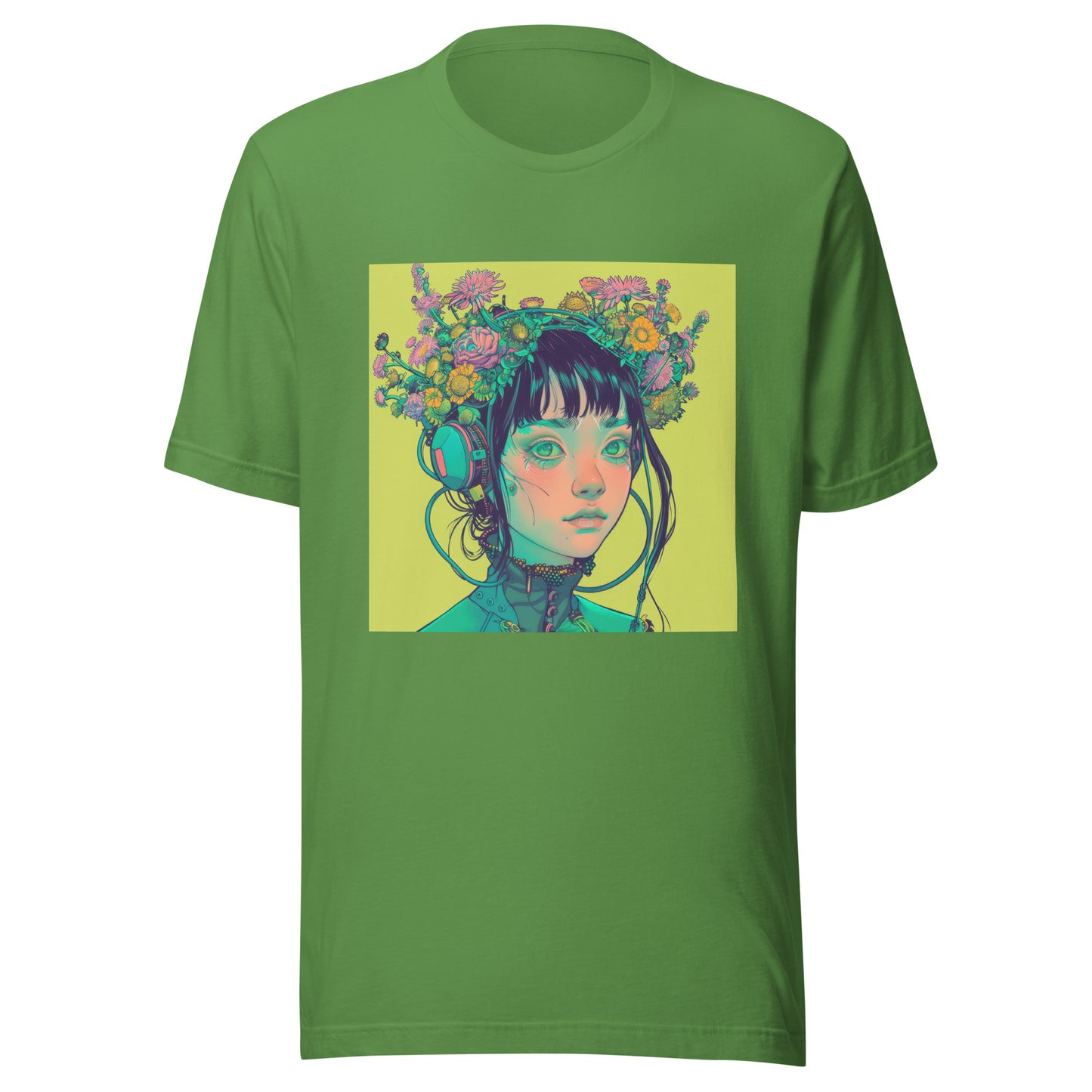 Lime Avant Headphones Girl Unisex Tee Unisex Tee