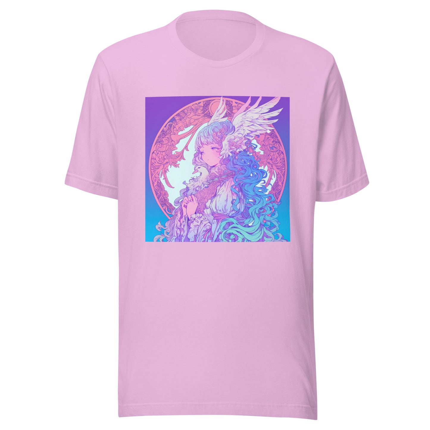 Avant Pastel Pink Blue Goose Goddess anime Unisex Tee