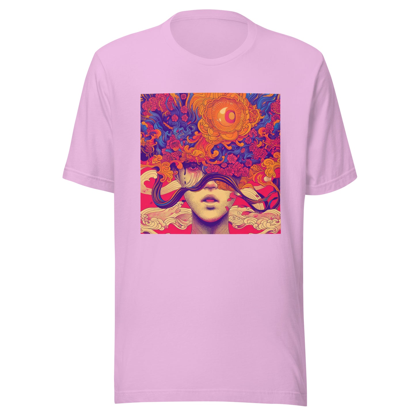 Orange Vivid Flower Head Lady Hot Avant