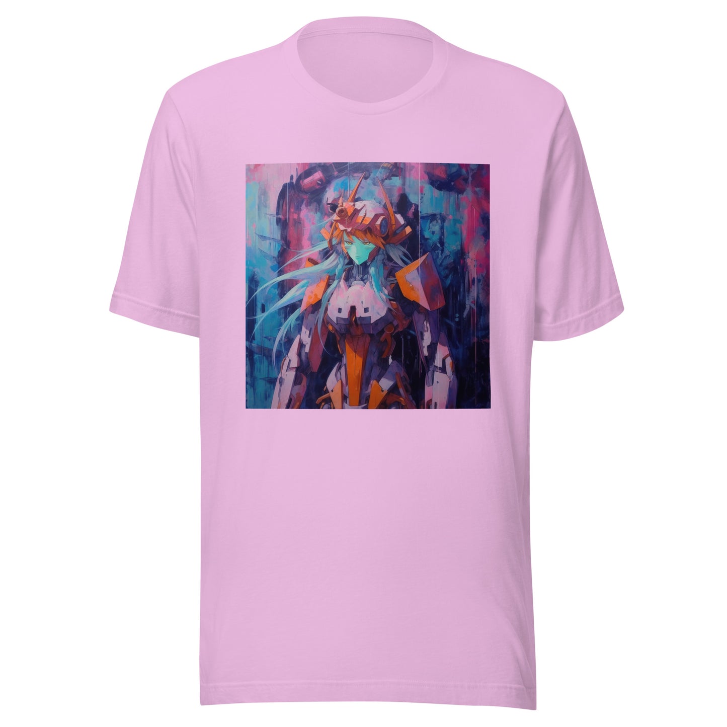 Watercolor Gundam Mecca Anime Color Drip Girl Neon UV Unisex Tee