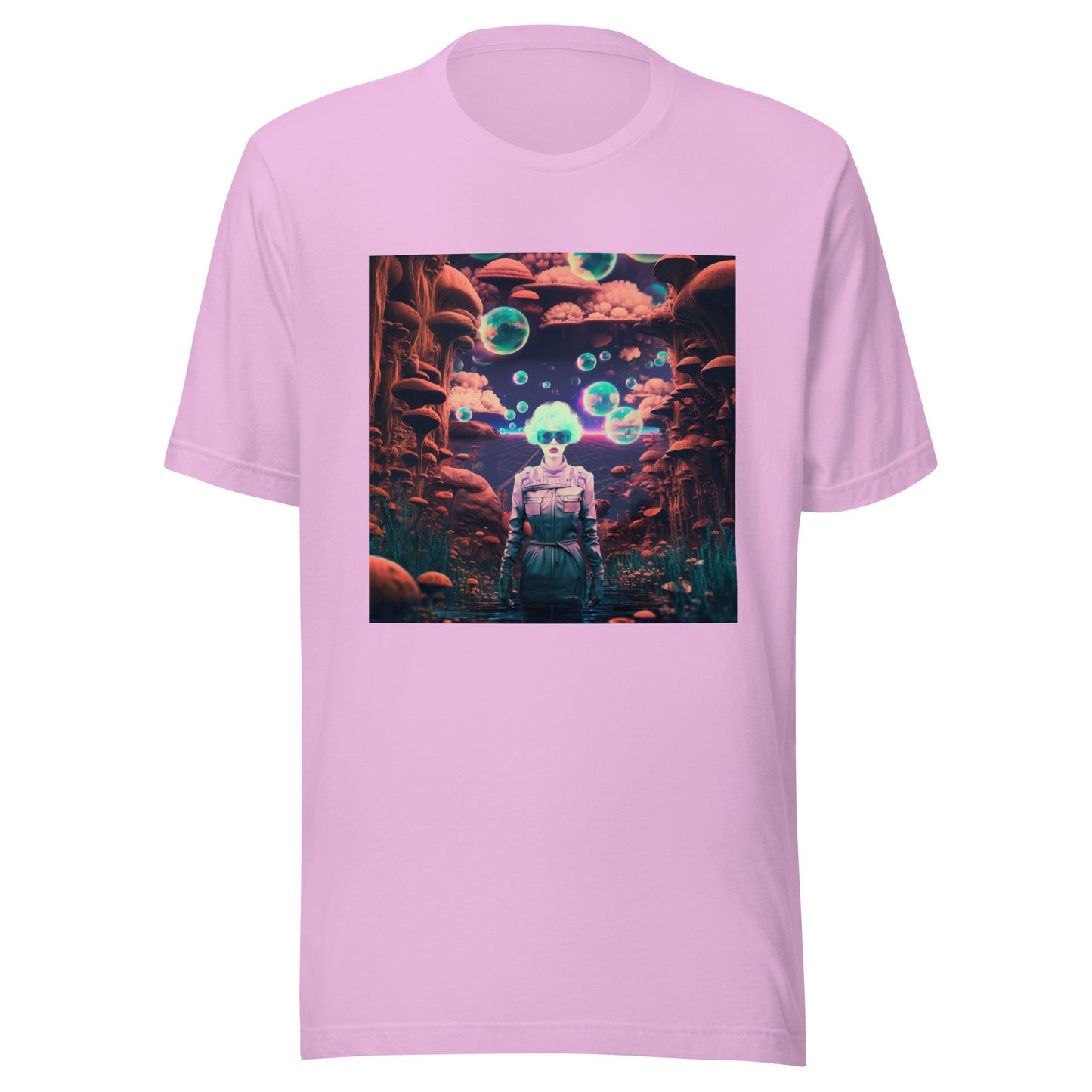 Wierdcore Girl Space Rose Glasses Lens Steampunk Mars Unisex Tee