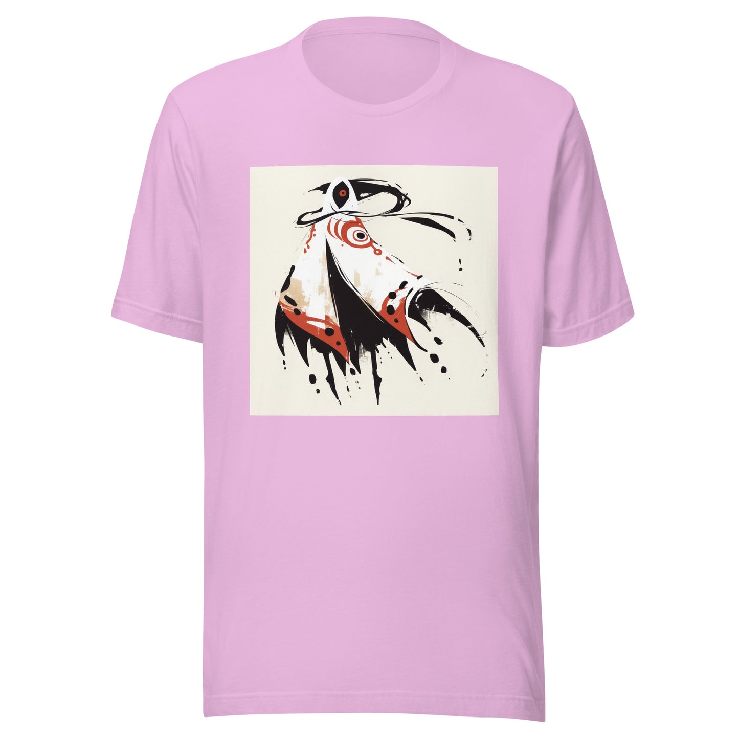 Cloaked Figure Smoke Yokai Ink Circle White Unisex Tee