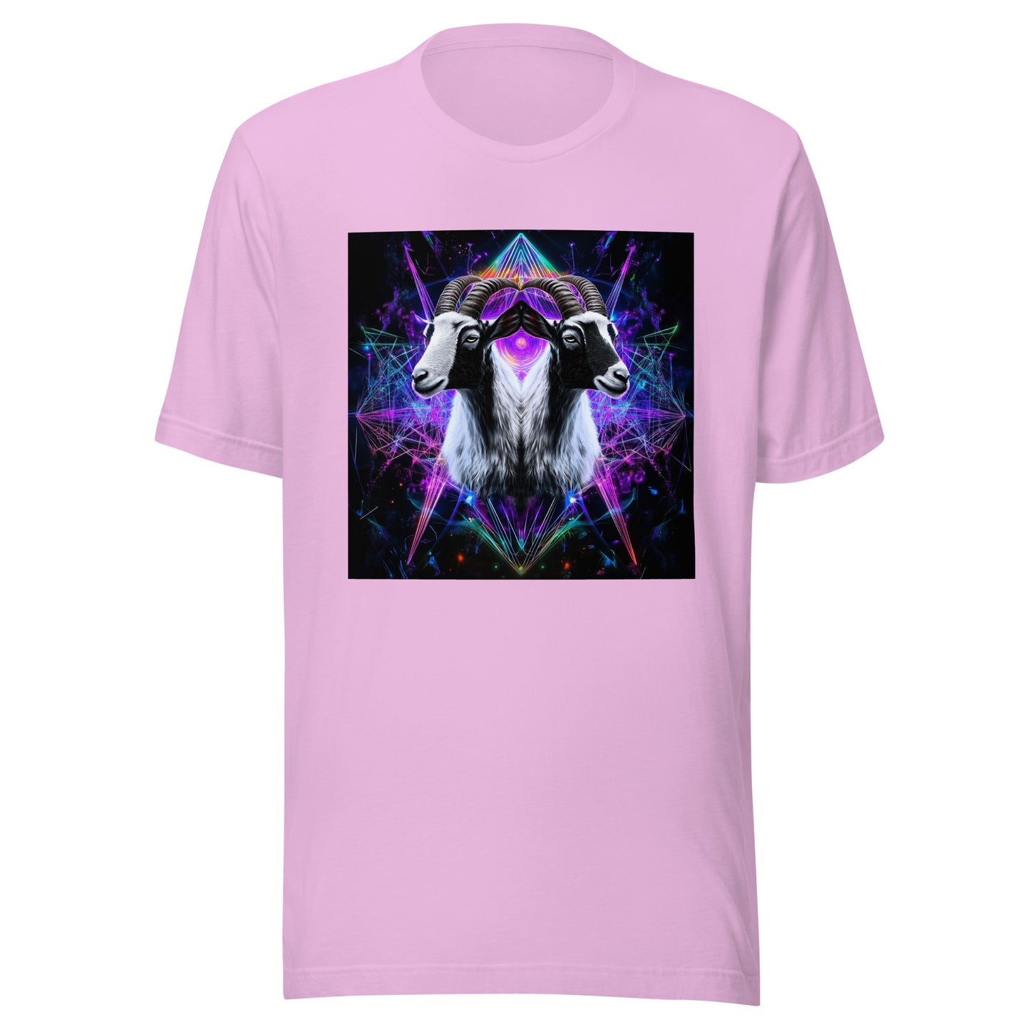 Goat Sacred Geometry Fractal Unisex Tee