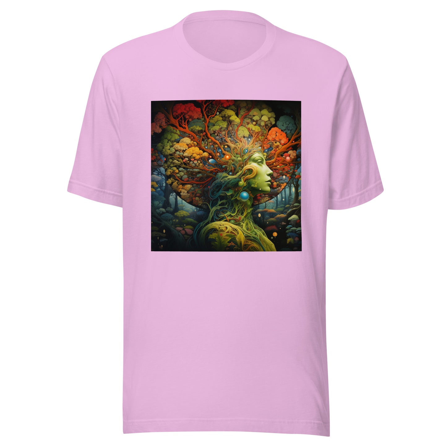 Forest Woodland Fractal Goddess Unisex Tee