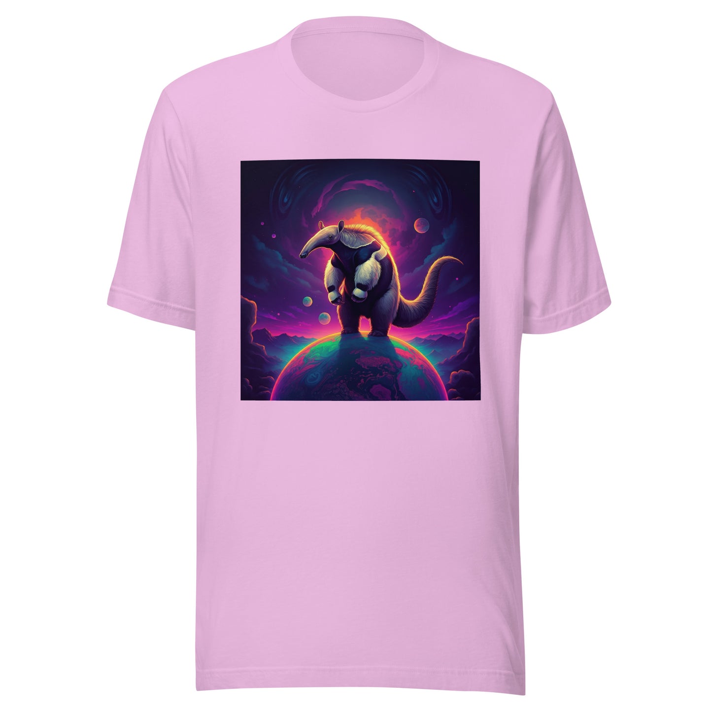 Galactic Space Anteater UV Festival Glow Unisex Tee