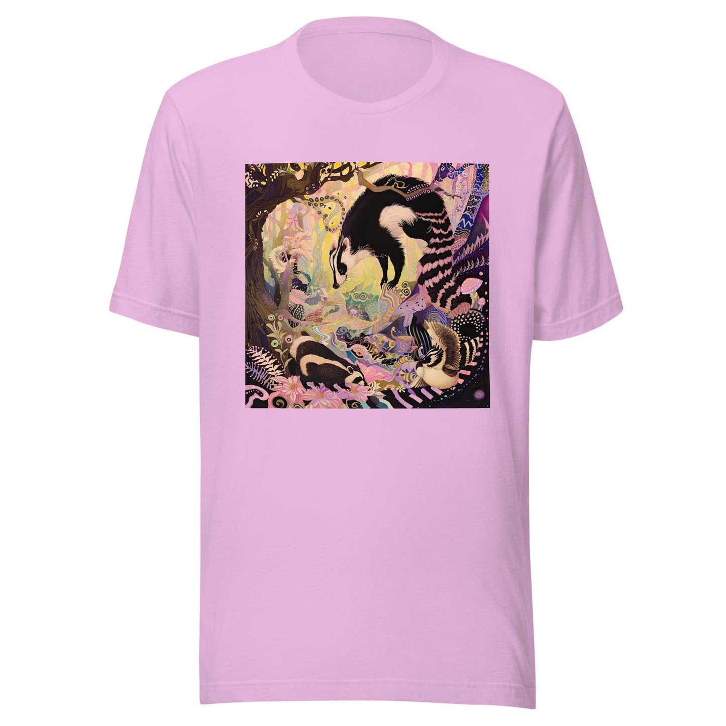 Colorful Moon Racoon Lake Anime Unisex Tee